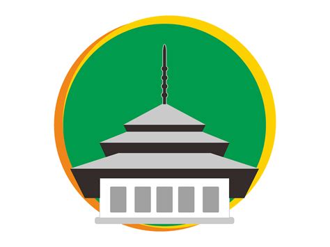 gedung sate vector png